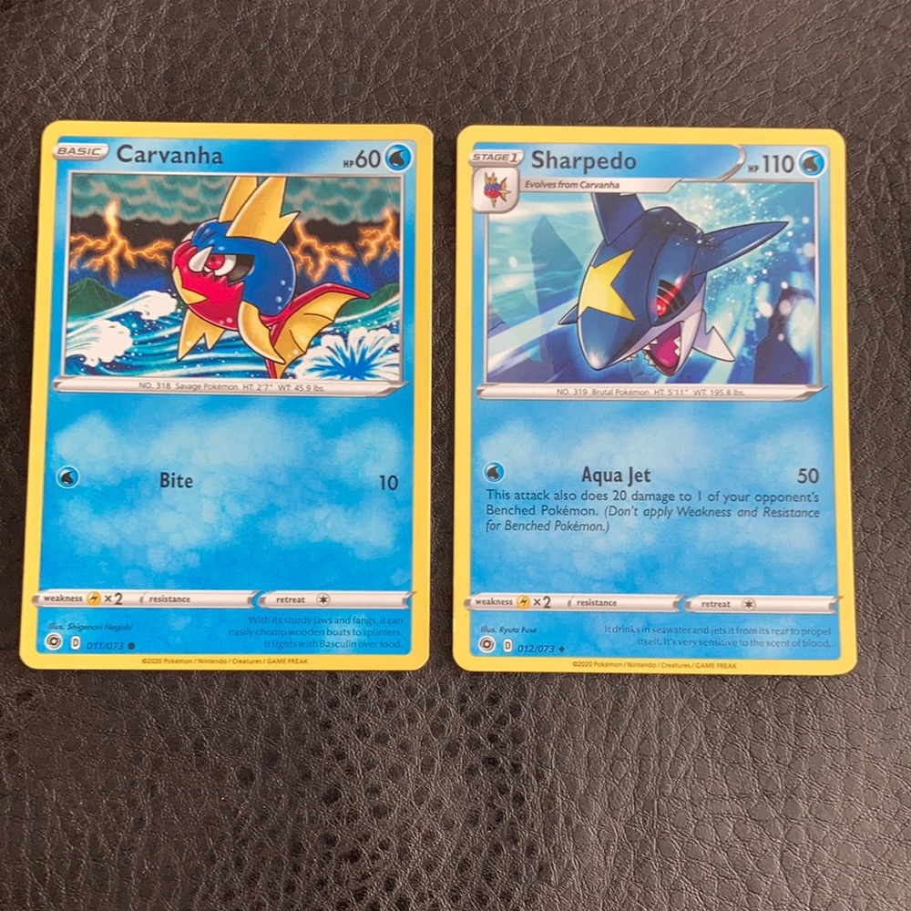 Carvhana & Sharpedo Pokémon Cards